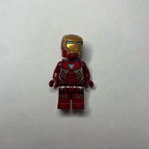 LEGO IRON MAN MINIFIGURE SUPER HERO AVENGERS FIGURE BLUE EYES